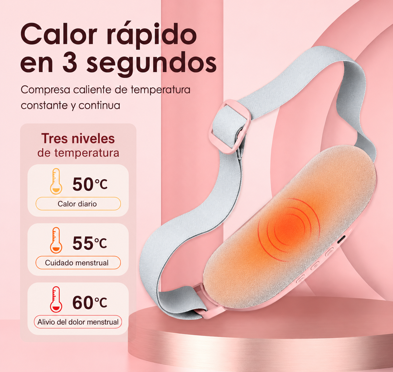 ELARA Cinturón de Calor y Masaje